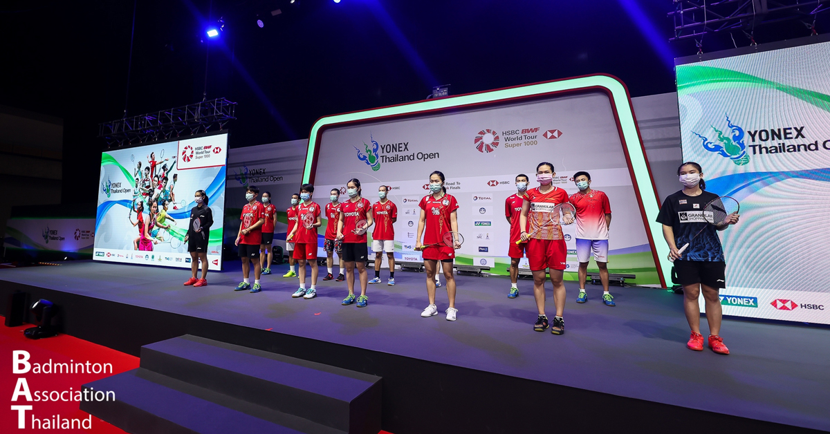 6 Thai badminton players  World Tour Finalists 2020 parade