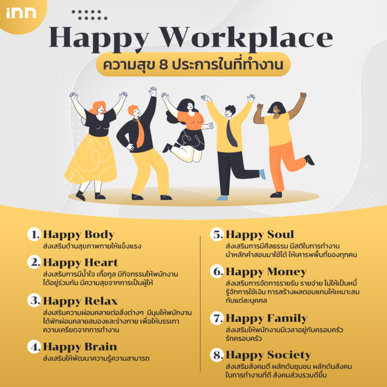 Happy Workplace ความสุข 8 ประการในที่ทำงาน